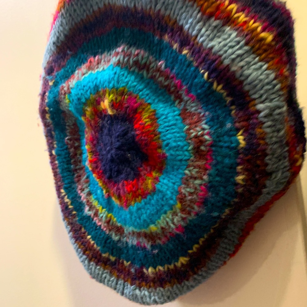 Multicolored Fleece Lined Winter Hat